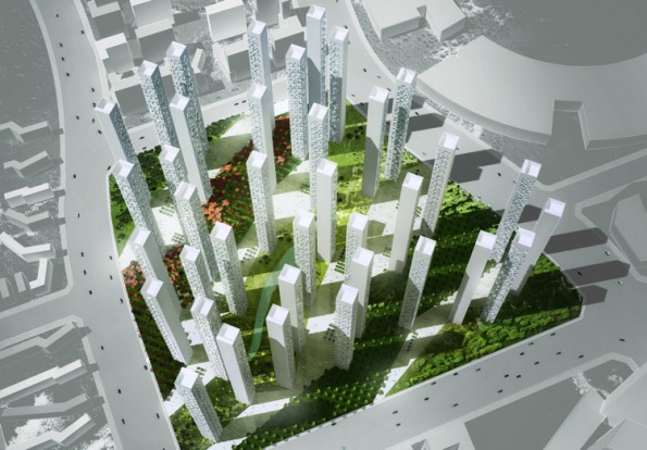 Corea propone edificios superdelgados para ciudades apretadas