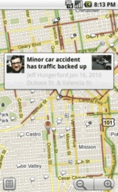 Google Maps 4.0 con Buzz disponible para Android