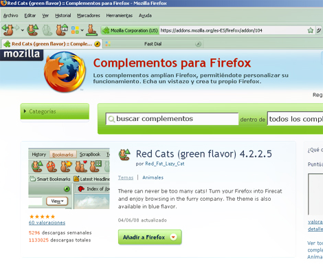 Mantenimiento computadores, personalizar firefox en complementos