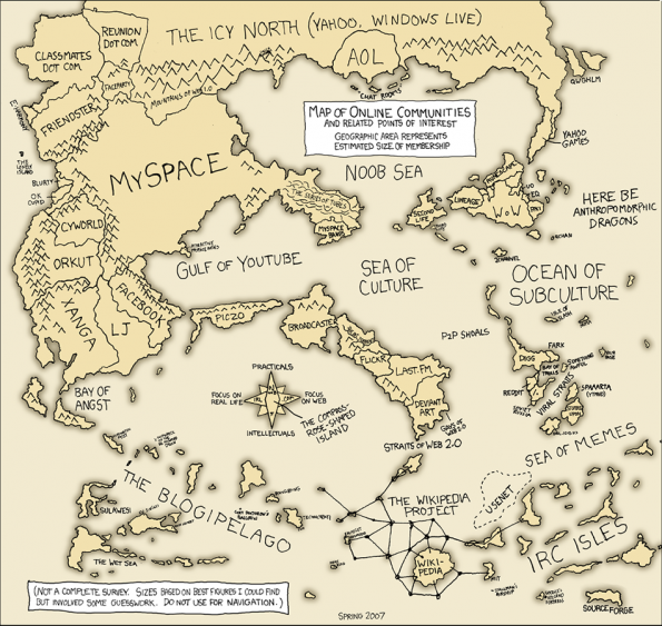 Mapa mundial de las comunidades online