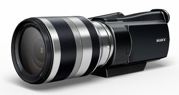 Sony tambin apuesta por una videocmara de lentes intercambiables