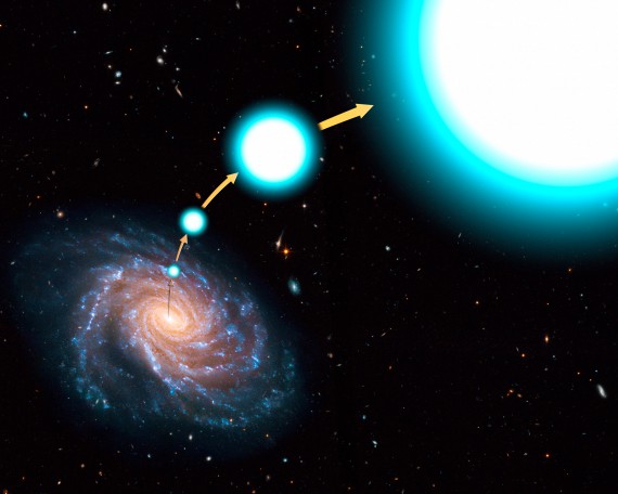Telescopio Hubble descubre estrella superveloz que se aleja de la galaxia